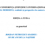 Conferința științifică internațională  Filologia modernă: realizări şi perspective în context european, ediţia a XVII-a, 2023